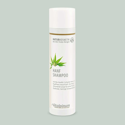 Shampoing au chanvre Unterweger 235 ml – cosmétique naturelle à l’huile de chanvre et à l’huile de citron pour prendre soin des cheveux et du cuir chevelu sensible