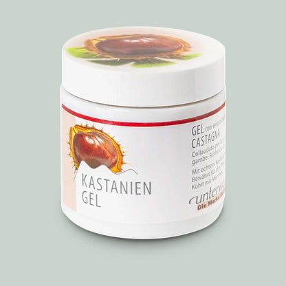 Kastanien Gel für schwere & müde Beine – kühlendes Venengel mit Rosskastanie | Unterweger 100ml
