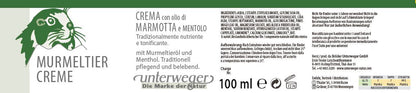 Murmeltiersalbe Creme von Unterweger – Pflegende Kräuterkraft aus den Alpen
