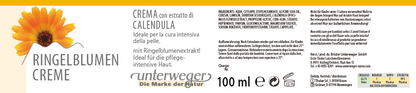 Ringelblumen Creme (Calendula) – Pflege für trockene & empfindliche Haut | Unterweger 100ml