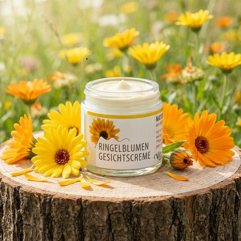 Ringelblumen Gesichtscreme (Calendula) – Pflege für trockene & empfindliche Haut | Unterweger 50ml