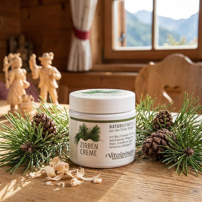 Crema corpo alla resina di cirmolo Unterweger – Cosmesi naturale con olio biologico di cirmolo per una cura della pelle delicata e nutriente
