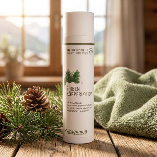 Zirben Bodylotion Unterweger – vegane Naturkosmetik für ein angenehmes Hautgefühl