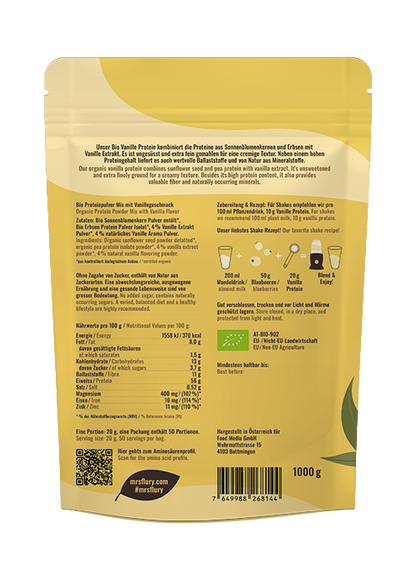 Bio Vanille Protein vegan 1 kg