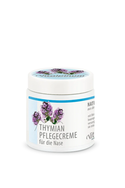 Crème hydratante à base de thym Unterweger – cosmétique naturelle à l’huile de thym pour aider en cas de rhume