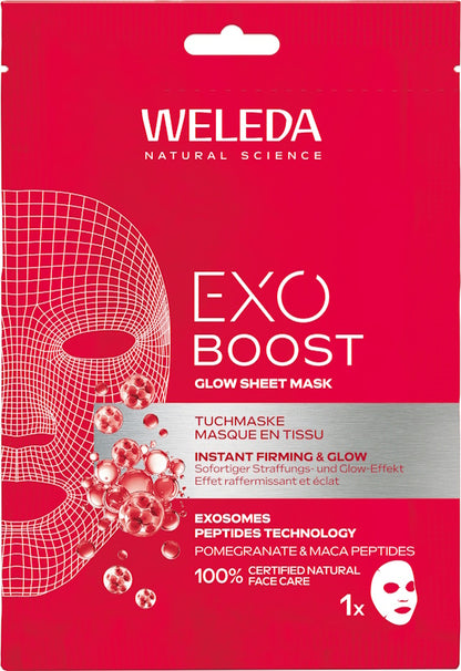 WELEDA Exo Boost Firm & Lift Tuchmaske Granatapfel