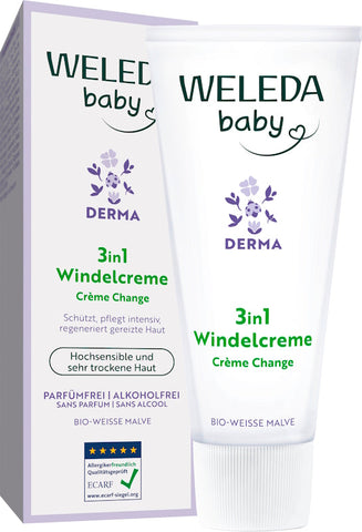 WELEDA Derma 3in1 Nappy Cream White Mallow