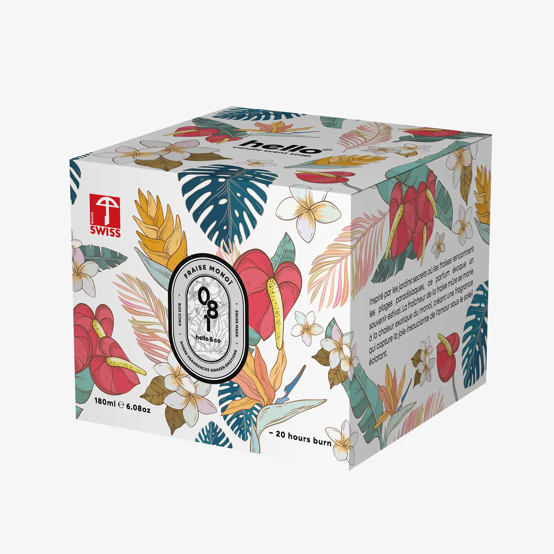 Fraise Monoï - Bougie Parfumée