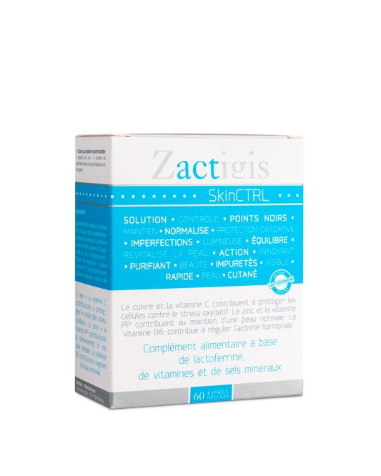 Zactigis SkinCTRL — Complément acné à la lactoferrine
