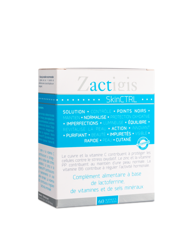 Zactigis SkinCTRL — Complément acné à la lactoferrine