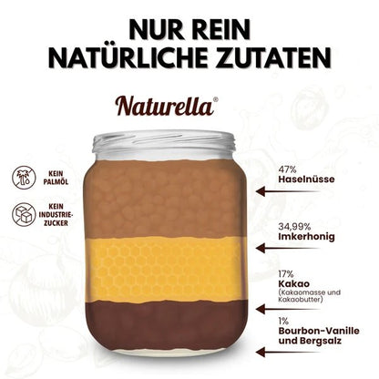 Naturella 200 g Pâte à tartiner Chocolat-Noisette au Miel
