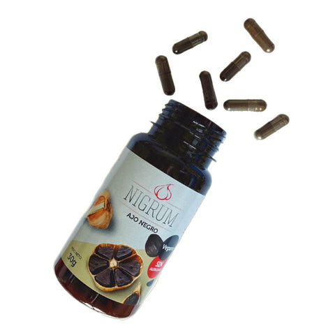 Nigrum Pure Black Garlic Capsules – 35 Capsules, 859 mg Each