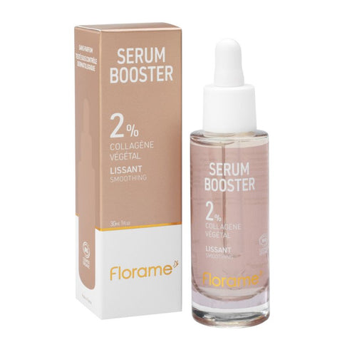Florame 2% siero booster levigante a base vegetale con collagene – Elasticità e idratazione – 30 ml