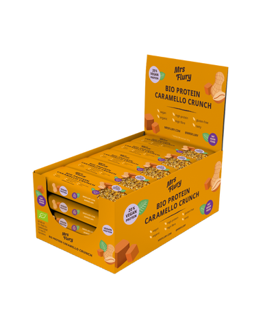 Bio Protein Caramello Crunch Riegel 30 g Box mit 15 Stück