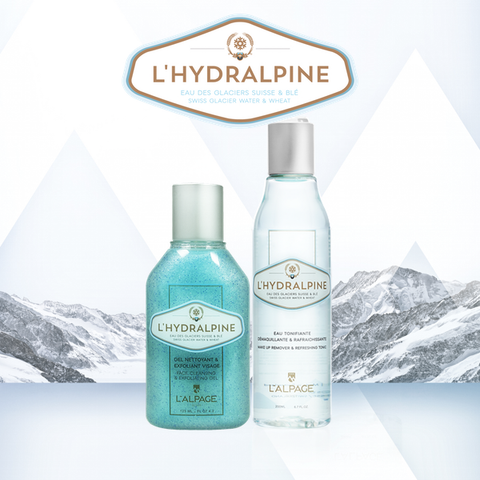 Set oder Geschenkset Belebendes Gesichtswasser + Reinigungs-Gel mit Peeling L'HYDRALPINE