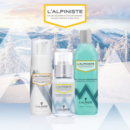 Ensemble / Coffret Cadeau Gel Soin Complet Hydratant + Gel Douche Énergisant + Mousse Nettoyante L'ALPINISTE