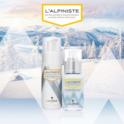 Set oder Geschenkset DUO Vollständige Feuchtigkeitspflege-Gel + Reinigungsmousse L'ALPINISTE