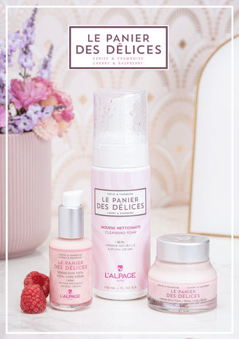 Set oder Geschenkset TRIO Creme Pflege Total + Serum Pflege Total + Reinigungsschaum LE PANIER DES Délices