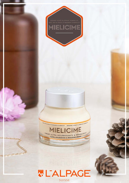 Ensemble ou Coffret Cadeau Trio Crème Nourrissante + Sérum Nourrissant + Crème pour les mains MIELICIME