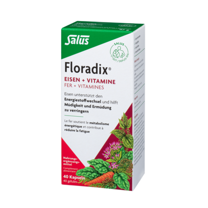 FLORADIX Vitamine + organisches Eisen Kapseln (40 Stk.)