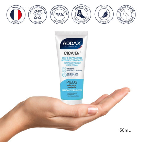 INTENSIVE REPARATURCREME
Befeuchtet 48 Std., repariert bereits nach 3 Tagen Risse, Spalten, Schnitte