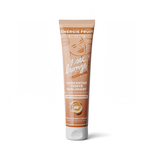 CONCENTRE TEINTE SUBLIMANT PEAU MEDIUM A FONCE - 1 SEC BRONZE - CERTIFIE BIO PAR ECOCERT
