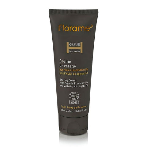 Crème de rasage biologique Florame – Argile blanche & Aloe vera – 100 ml