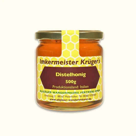 Imker Krüger's Distelhonig - 500g - Reiner, Natürlicher Nektar 🍯🐝
