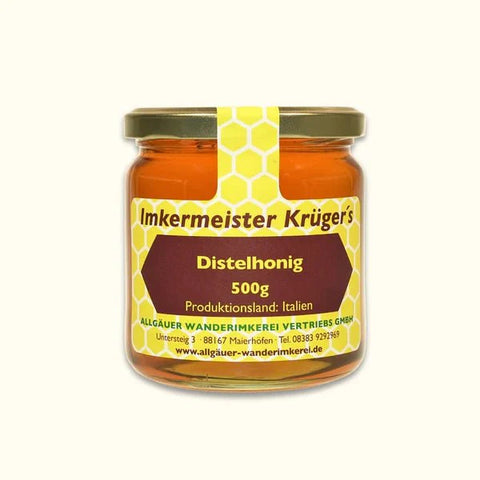 Imker Krüger's Distelhonig - 500g - Reiner, Natürlicher Nektar 🍯🐝