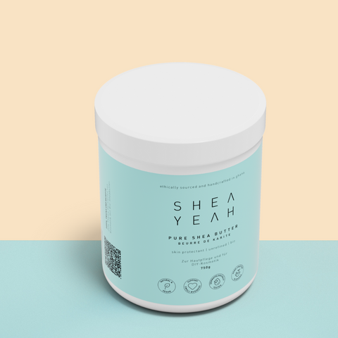 Reine Sheabutter Eigenherstellung in Kunststoff 750 g