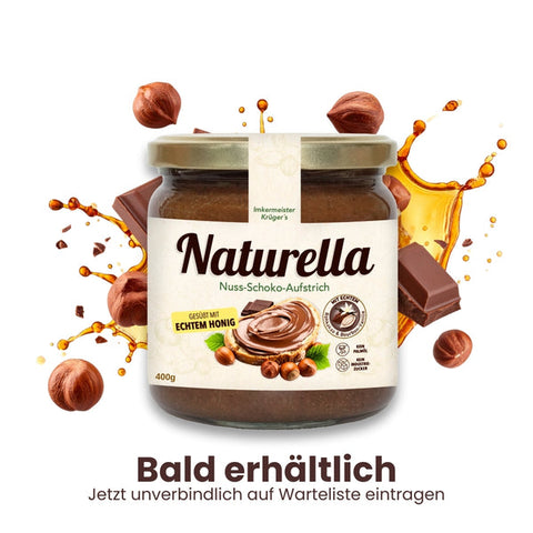 Naturella 400 g, Pâte à tartiner chocolat-noisette au miel