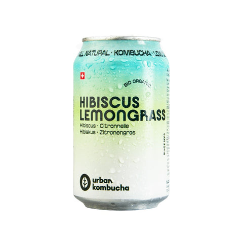 Bio Urban Kombucha Citronella e Ibisco — Lattina da 330ml