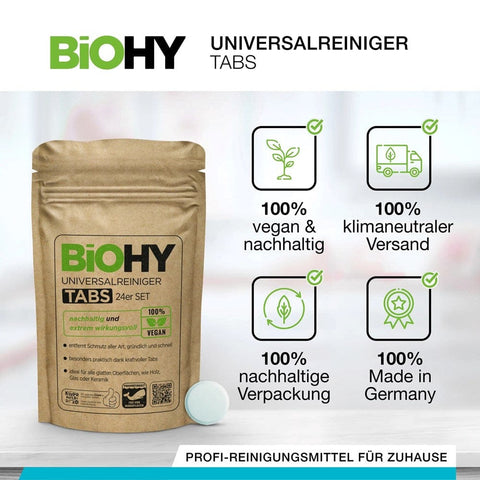 BiOHY Universalreiniger-Tabletten – Vegan & Mikroplastikfrei