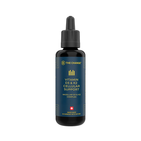 THE CHANGE – Vitamines D3 + K2 | Gouttes pour le soutien des os, du calcium et de l'immunité