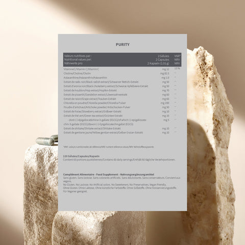 Clinique La Prairie – PURITY | Entgiftungs- und Verdauungsunterstützung Nahrungsergänzungsmittel | 120 Kapseln