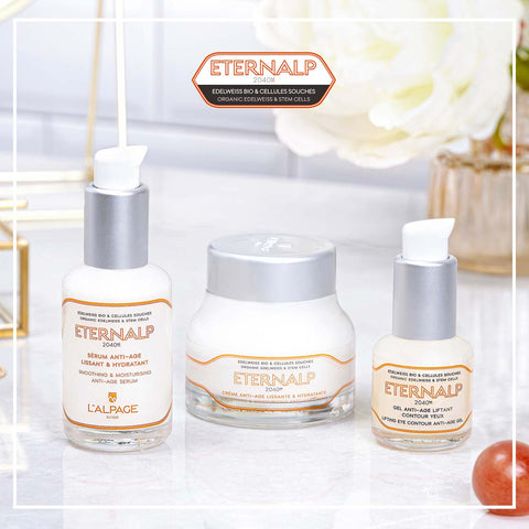 Cofanetto regalo crema anti-età + siero anti-età + gel contorno occhi anti-età ETERNALP 2040m