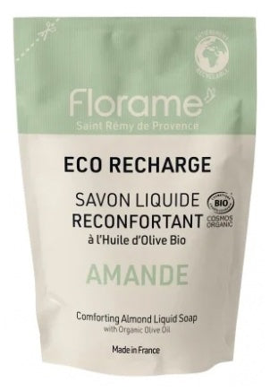 Florame Comforting Almond Liquid Soap Organic Eco-Refill 470ml