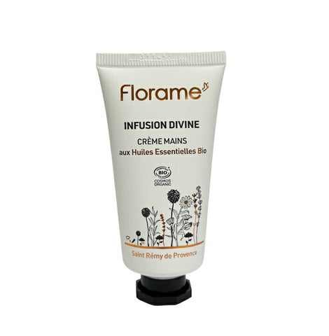 Florame Infusion Divine Nourishing Hand Cream – Shea Butter, Jojoba & Aloe Vera – 30 ml