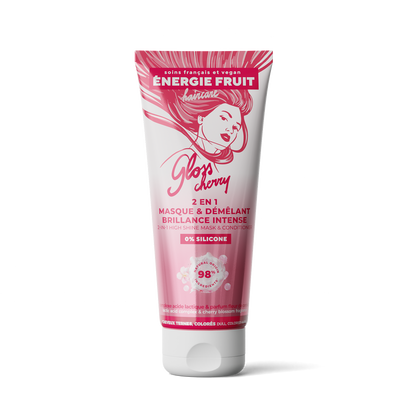 MASQUE 2 EN 1 SANS SILICONE BRILLANCE CERISE - BRILLANCE MIROIR