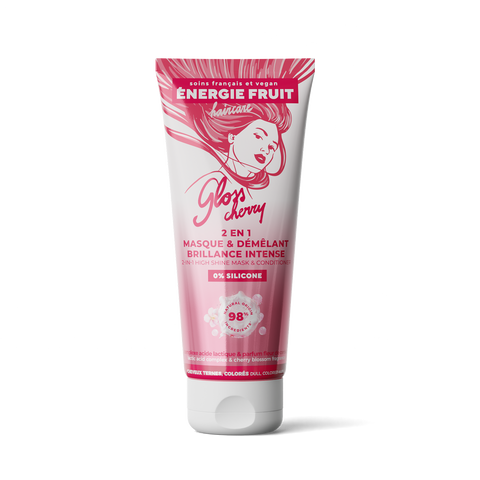MASQUE 2 EN 1 SANS SILICONE BRILLANCE CERISE - BRILLANCE MIROIR