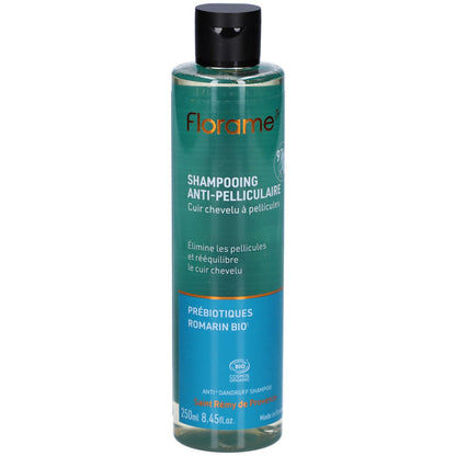 Shampooing anti-pelliculaire biologique Florame – cuir chevelu sujet aux pellicules – 250 ml