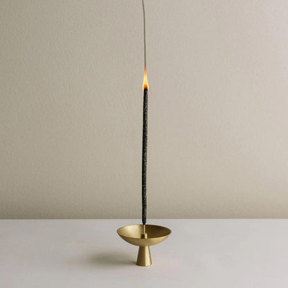 Räucherstäbchenhalter Messing Aschefang Gold