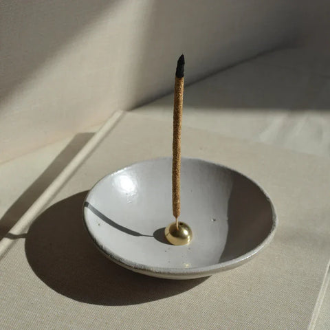 Support pour bâtons d’encens en laiton hémisphère