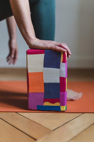 Recycelter Yoga-Block Sonnenuntergang