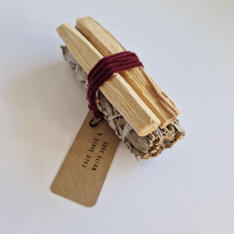 Weisser Salbei & Palo Santo Räucherbündel Duo