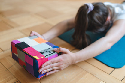 Recycelter Yoga-Block Sonnenuntergang
