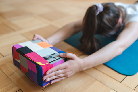 Recycelter Yoga-Block Sonnenuntergang