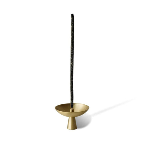 Räucherstäbchenhalter Messing Aschefang Gold