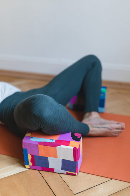 Recycelter Yoga-Block Sonnenuntergang