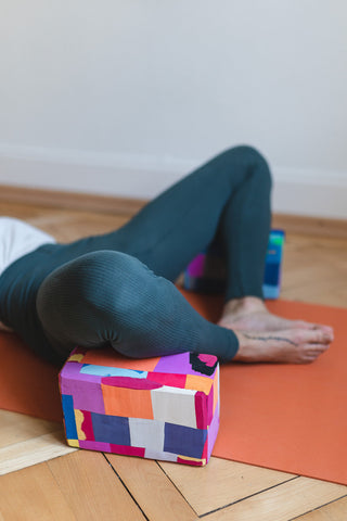 Recycelter Yoga-Block Sonnenuntergang